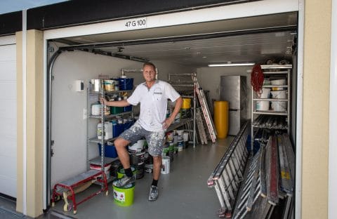 Opslag- en werkruimte voor schilder - GaragePark
