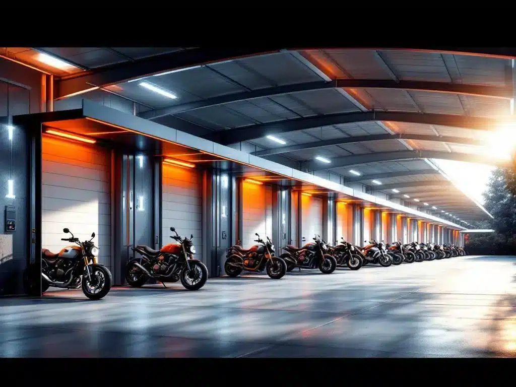 Wat kost een overdekte motorstalling per maand? - GaragePark